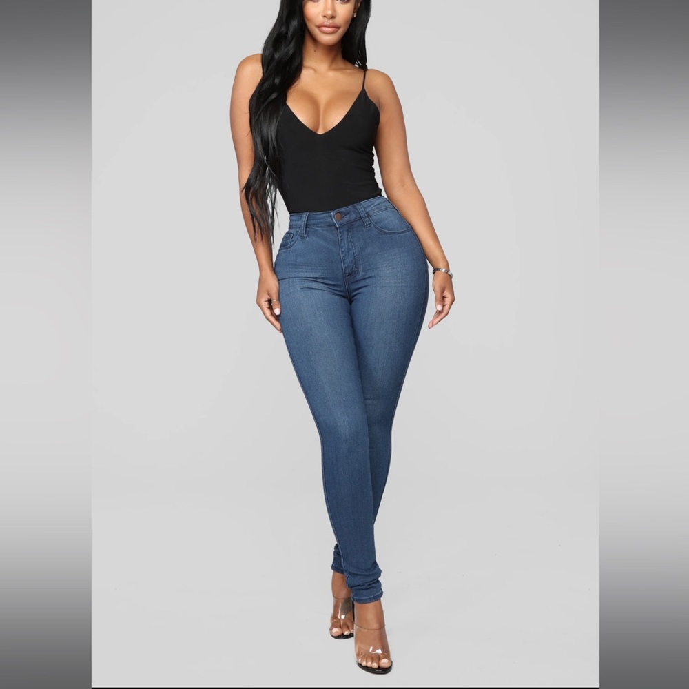Luxe glam hight waist skinny jeans ( Size 3)